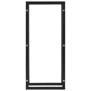 Brennholzregal Schwarz 44 x 20 x 100 cm Stahl