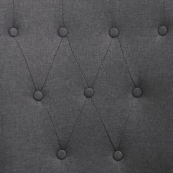 Esszimmerstühle mit Armlehnen 4 Stk. Dunkelgrau Stoff