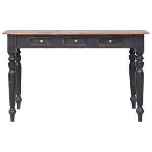 vidaXL Bureau avec 3 tiroirs 117×57×75 cm Bois massif d'acajou