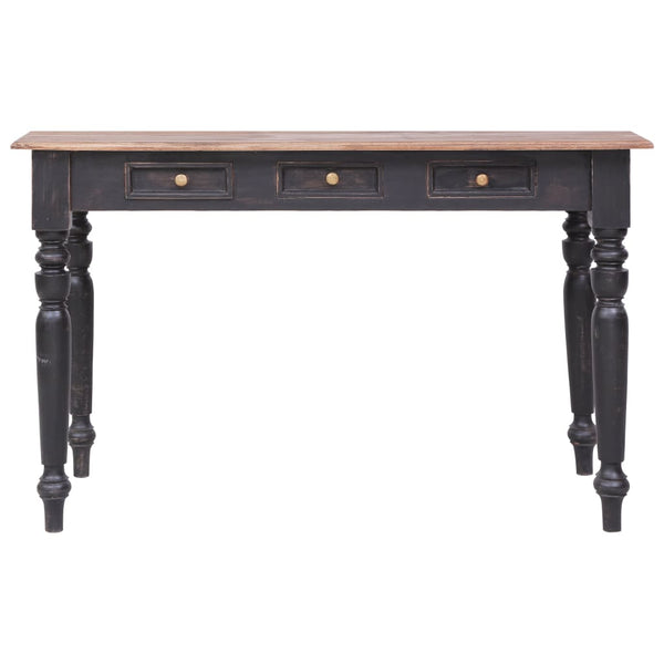 vidaXL Bureau avec 3 tiroirs 117×57×75 cm Bois massif d'acajou