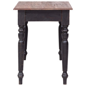vidaXL Bureau avec 3 tiroirs 117×57×75 cm Bois massif d'acajou