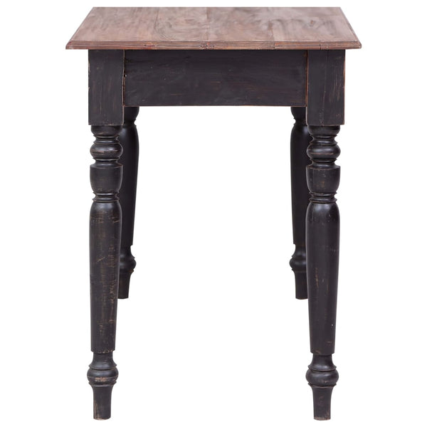 vidaXL Bureau avec 3 tiroirs 117×57×75 cm Bois massif d'acajou