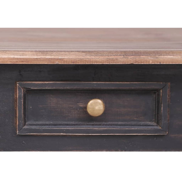 vidaXL Bureau avec 3 tiroirs 117×57×75 cm Bois massif d'acajou