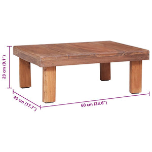 vidaXL Table basse 60x45x23 cm en bois de récupération massif