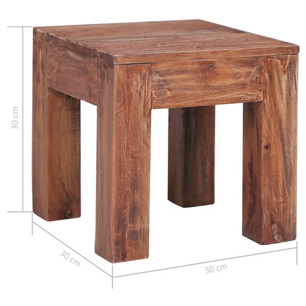 vidaXL Table basse 30x30x30 cm en bois de récupération massif