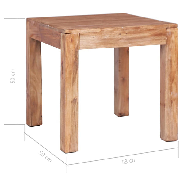 Couchtisch 53x50x50 cm Altholz Massiv
