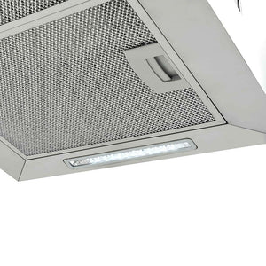 Inselhaube 55cm Edelstahl Touch-Sensor