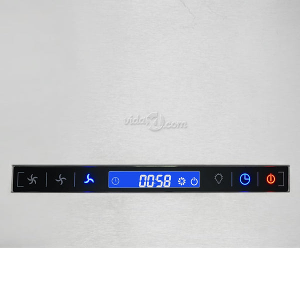 Inselhaube 55cm Edelstahl Touch-Sensor