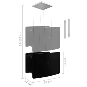 Hängende Inselhaube mit Touch-Sensor
