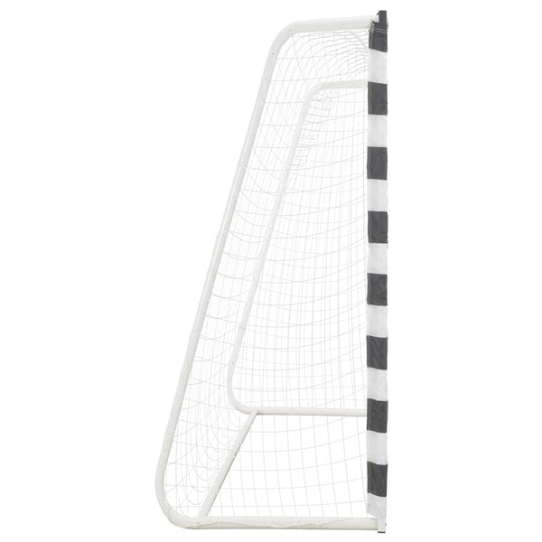3x2m Fußballtor Metall Schwarz-Weiß