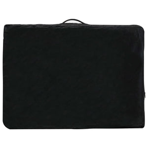 Massageliege 4-Zonen Holz Anthrazit 186x68 cm