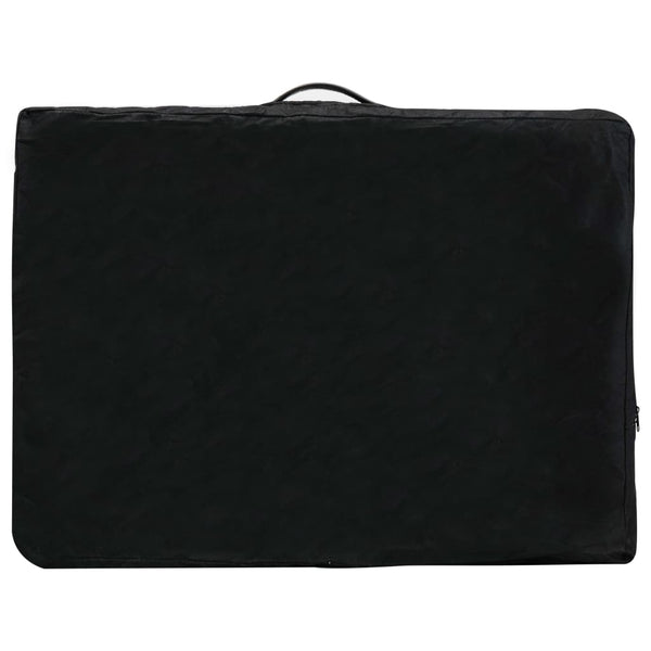 Massageliege 4-Zonen Holz Anthrazit 186x68 cm