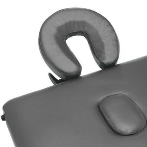 vidaXL Table de massage à 2 zones avec cadre en aluminium Anthracite 186x68 cm