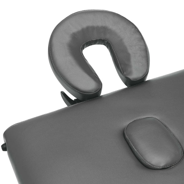 vidaXL Table de massage à 2 zones avec cadre en aluminium Anthracite 186x68 cm