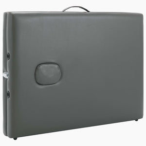 vidaXL Table de massage à 2 zones avec cadre en aluminium Anthracite 186x68 cm