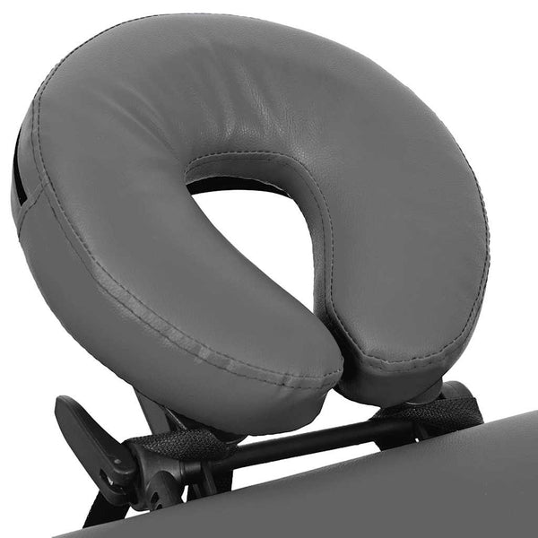 Massagetisch 4 Zonen Anthrazit 186x68 cm