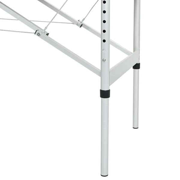 Massagetisch 4 Zonen Anthrazit 186x68 cm