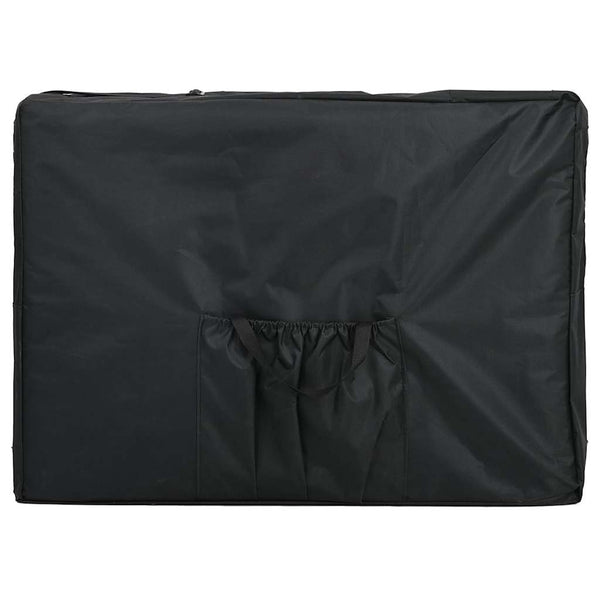 Massagetisch 4 Zonen Anthrazit 186x68 cm