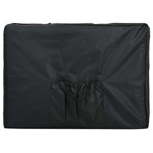 Massagetisch mit 4 Zonen Aluminiumrahmen Anthrazit 186×68 cm