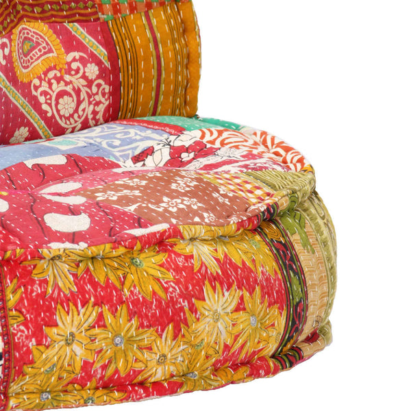 Pouf 100x20 cm Patchwork Stoff