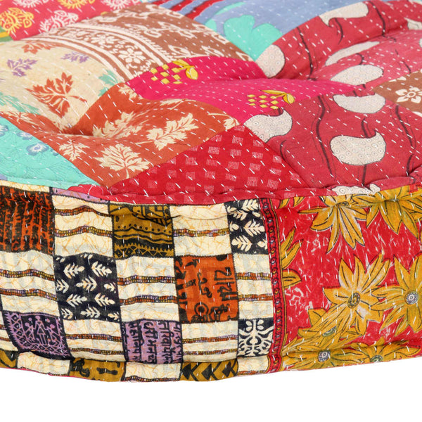 Pouf 100x20 cm Patchwork Stoff