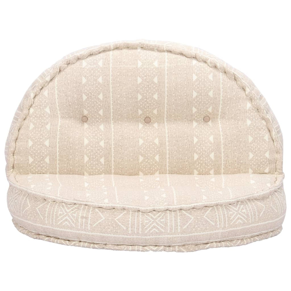 vidaXL Pouf 100x20 cm Beige Fabric