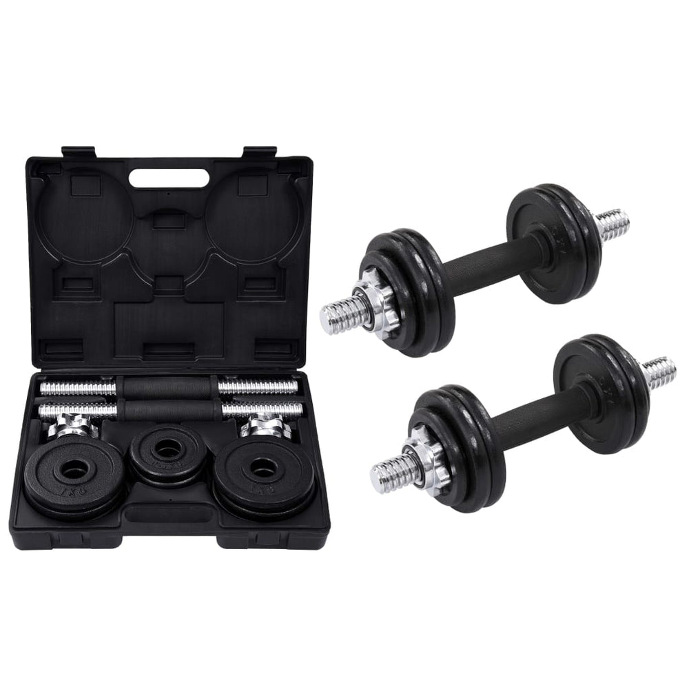15 kg Hantelset aus Gusseisen