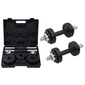 15 kg Hantelset aus Gusseisen
