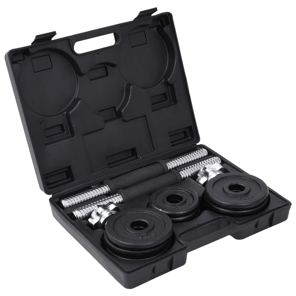 15 kg Hantelset aus Gusseisen
