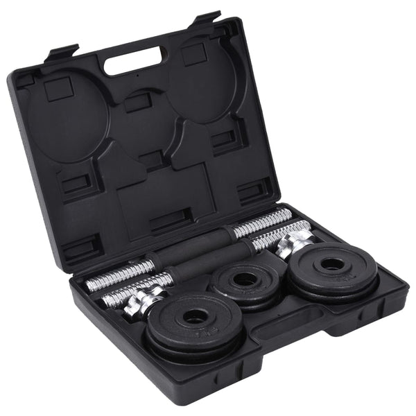 15 kg Hantelset aus Gusseisen