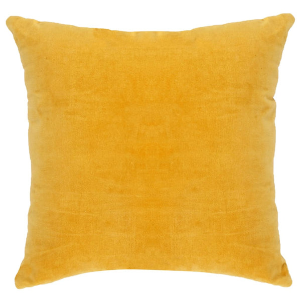 Kissen Baumwollsamt 2 Stk. 45×45 cm Gelb