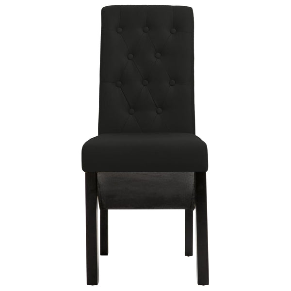 Esszimmerstühle 6 Stk. Schwarz Stoff