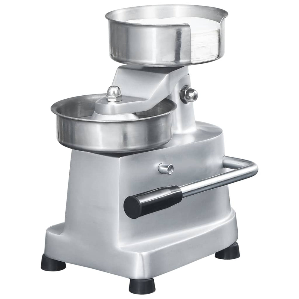 vidaXL Hamburger Press with 500 Wax Papers Aluminum 10 cm