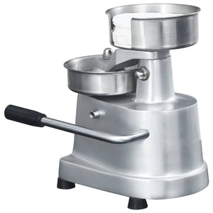 Hamburgerpresse Aluminium 13 cm mit 500 Trennpapieren