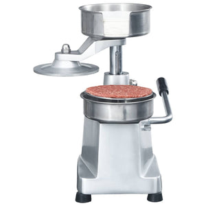 Hamburgerpresse Aluminium 13 cm mit 500 Trennpapieren