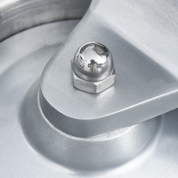 Hamburgerpresse Aluminium 13 cm mit 500 Trennpapieren