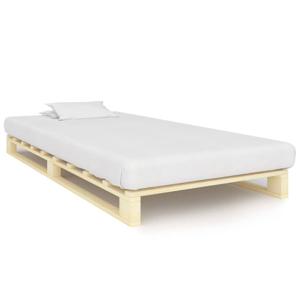 Palettenbett Massivholz Kiefer 100×200 cm