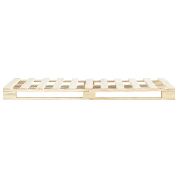 Palettenbett Massivholz Kiefer 120×200 cm