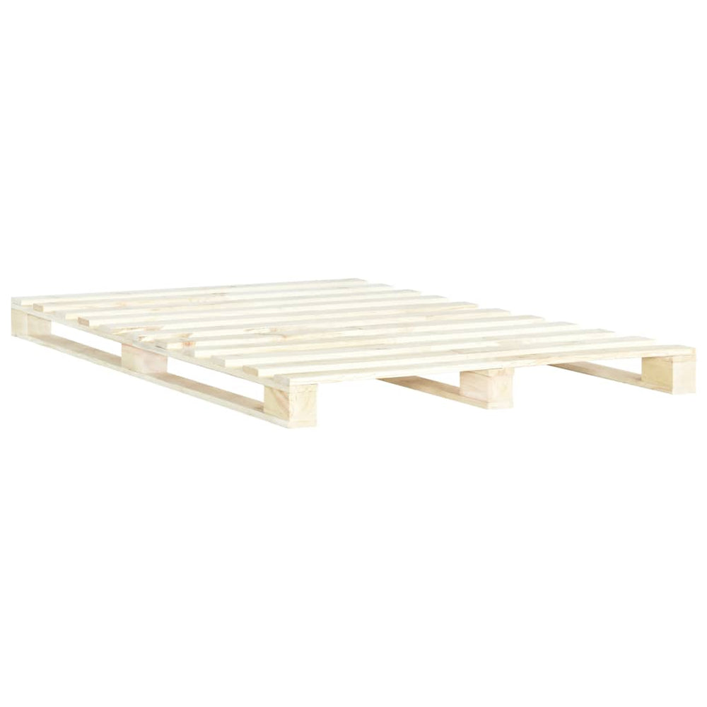 vidaXL Pine Solid Wood Pallet Bed 160x200 cm