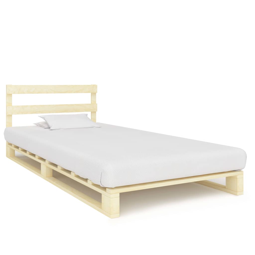 Palettenbett Massivholz Kiefer 100×200 cm