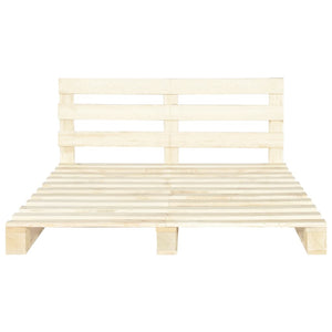 Palettenbett Massivholz Kiefer 160×200 cm