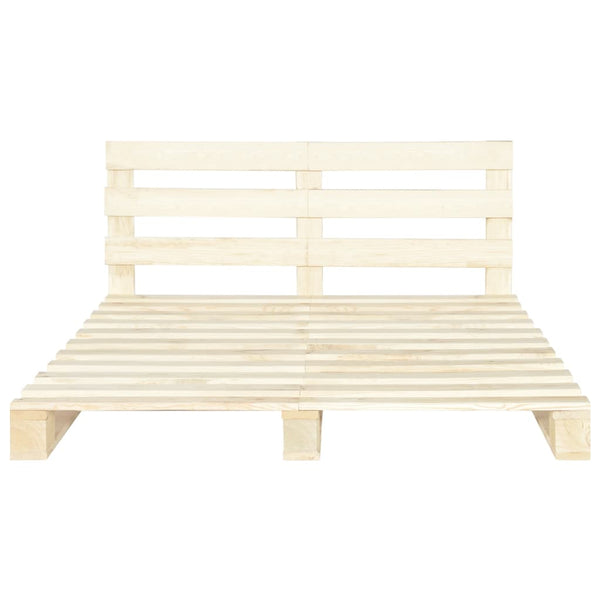 Palettenbett Massivholz Kiefer 160×200 cm