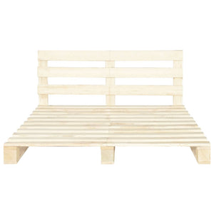 Palettenbett Massivholz Kiefer 200×200 cm