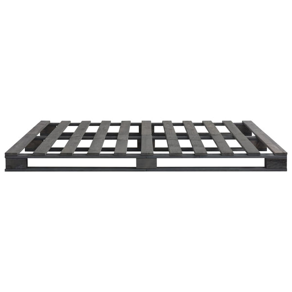 Palettenbett Grau Massivholz Kiefer 160×200 cm