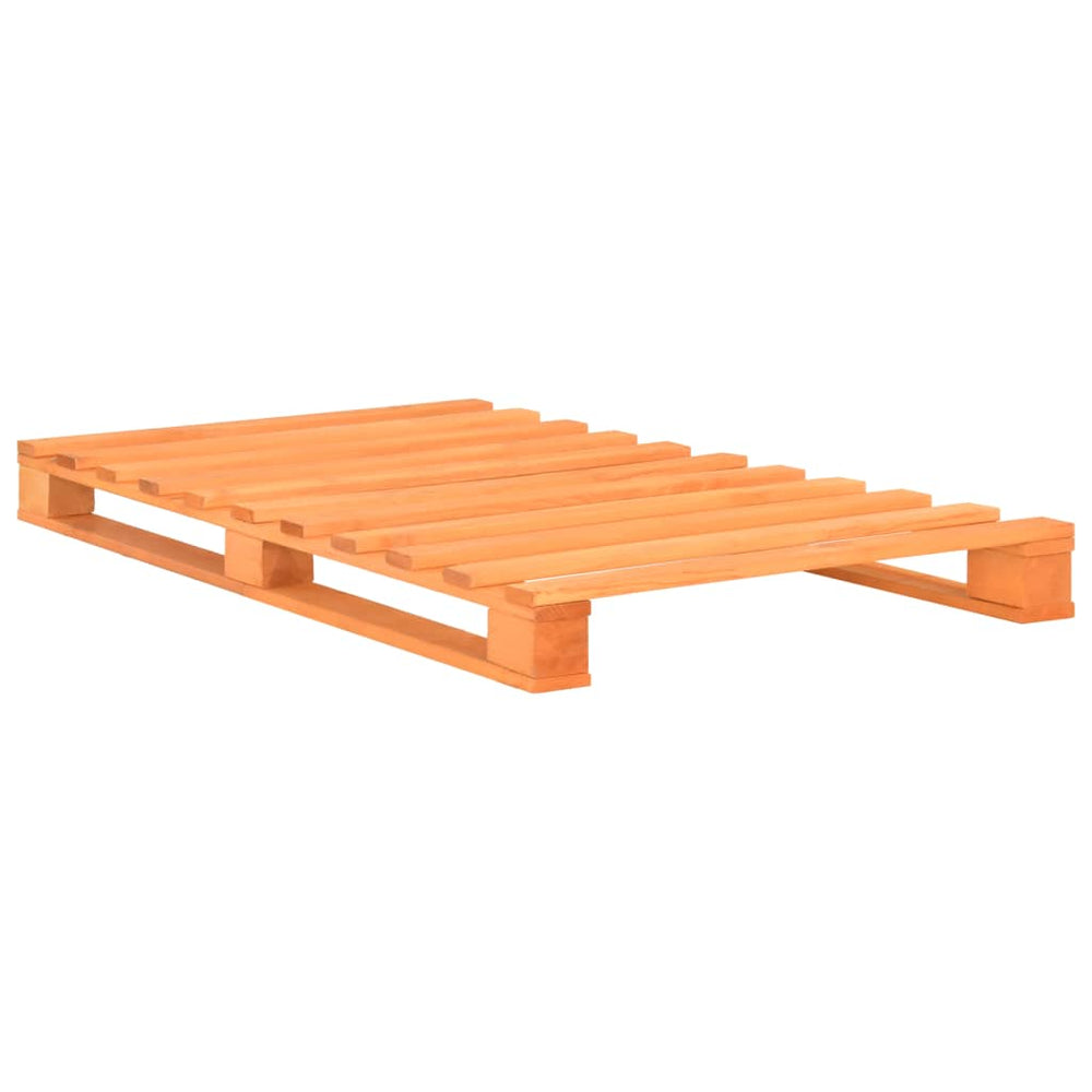 vidaXL Pallet Bed Brown Solid Pine Wood 100x200 cm