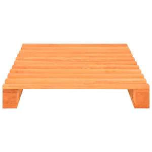 vidaXL Lit palette marron Bois de pin massif 100x200 cm