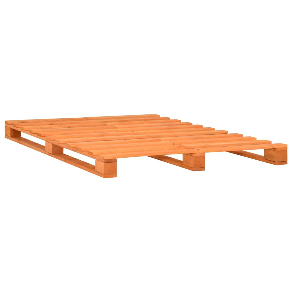 vidaXL Pallet Bed Brown Solid Pine Wood 160x200 cm