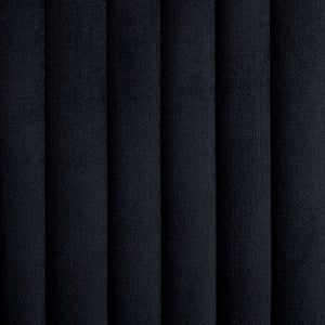 vidaXL Chaises de salle à manger 4 pcs Velours noir