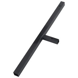 vidaXL Tarière avec poignée 250 mm Acier Noir