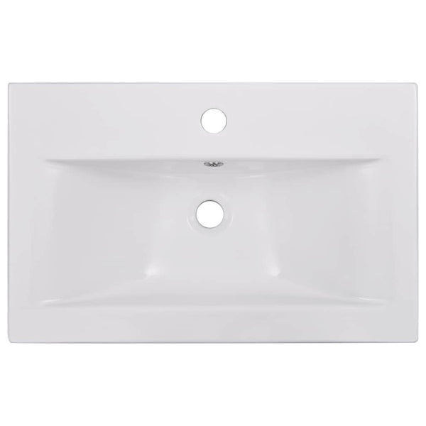 Einbauwaschbecken 61x39,5x18,5 cm Keramik Weiß